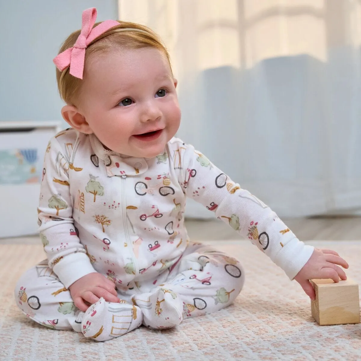 2-Pack Baby & Toddler Girls Dogs Snug Fit Footed Pajamas Gerber Childrenswea
