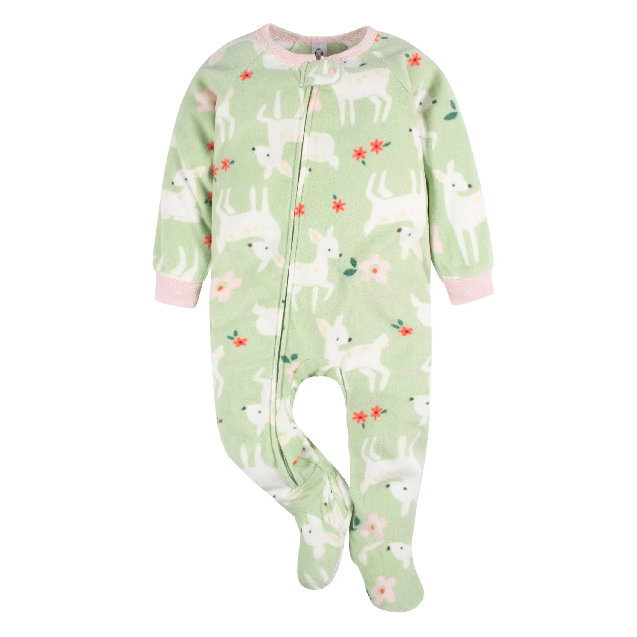 2-Pack Toddler Girls Deer Fleece Pajamas, 5T Gerber Childrenswea