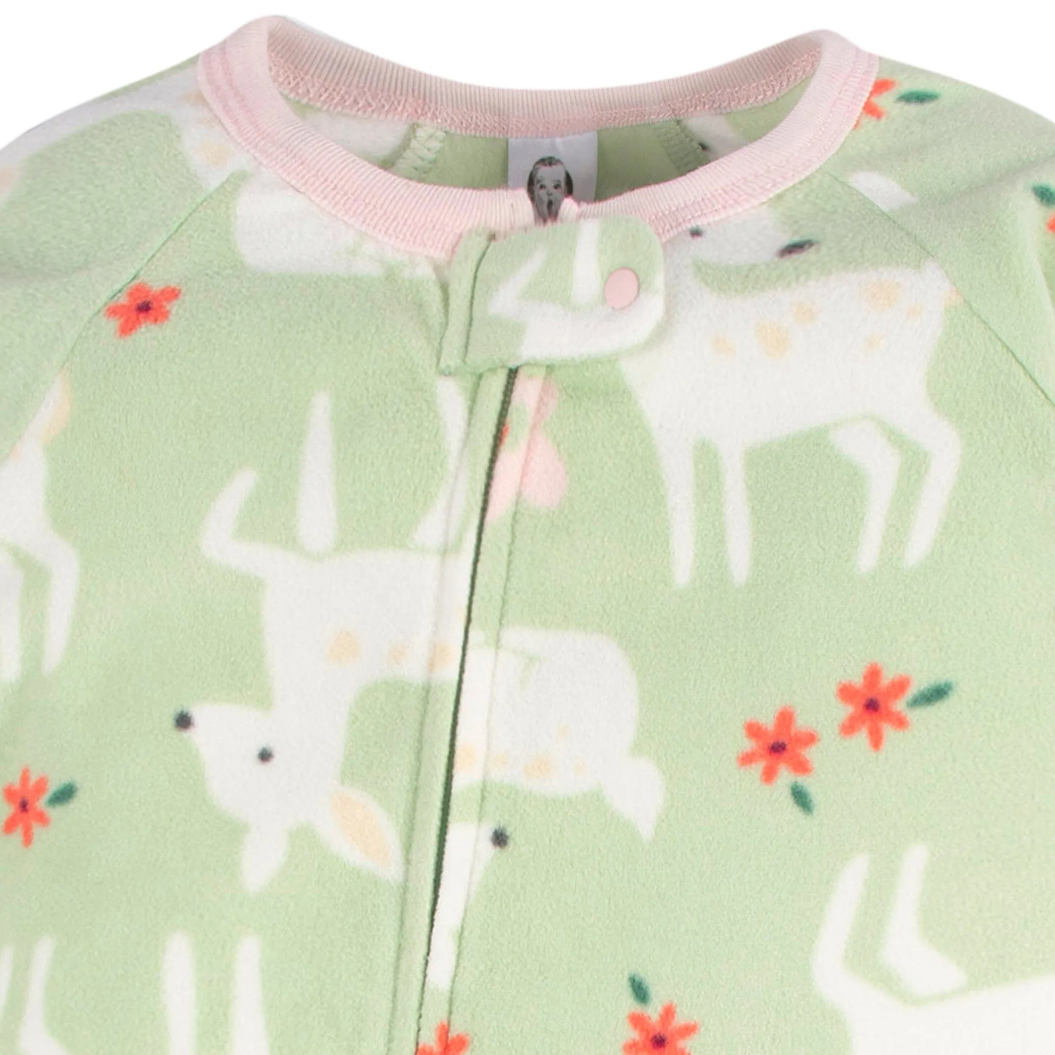 2-Pack Toddler Girls Deer Fleece Pajamas, 5T Gerber Childrenswea