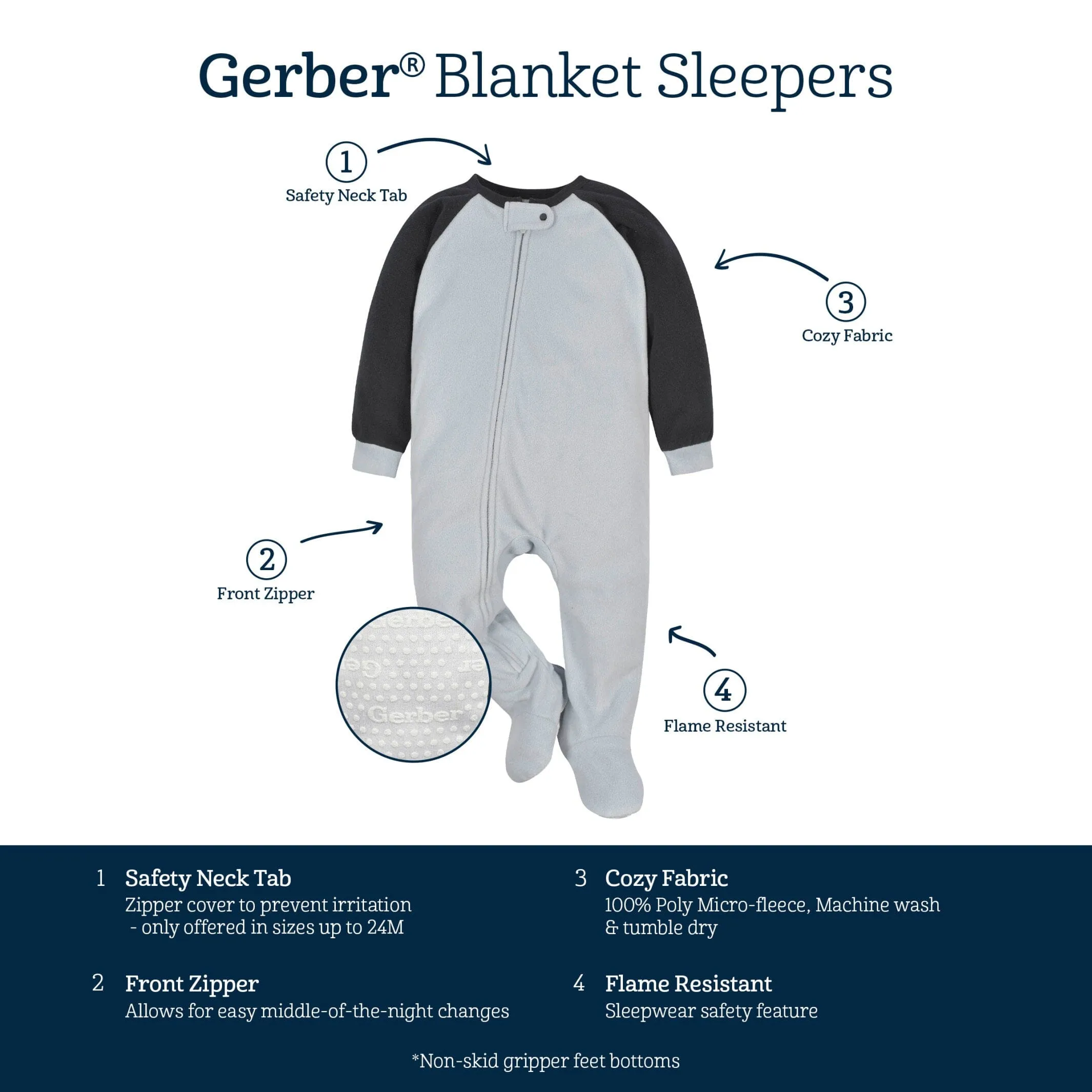 2-Pack Toddler Girls Leaves Fleece Pajamas Gerber Childrenswea