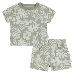 2-Piece Baby and Toddler Boys Tropical Leaves T-Shirt and Shorts Set Gerber Childrenswea