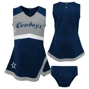 2-Piece Infant & Toddler Girls Dallas Cowboys Cheer Jumper Dress Gerber Childrenswea