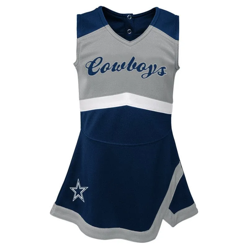 2-Piece Infant & Toddler Girls Dallas Cowboys Cheer Jumper Dress Gerber Childrenswea