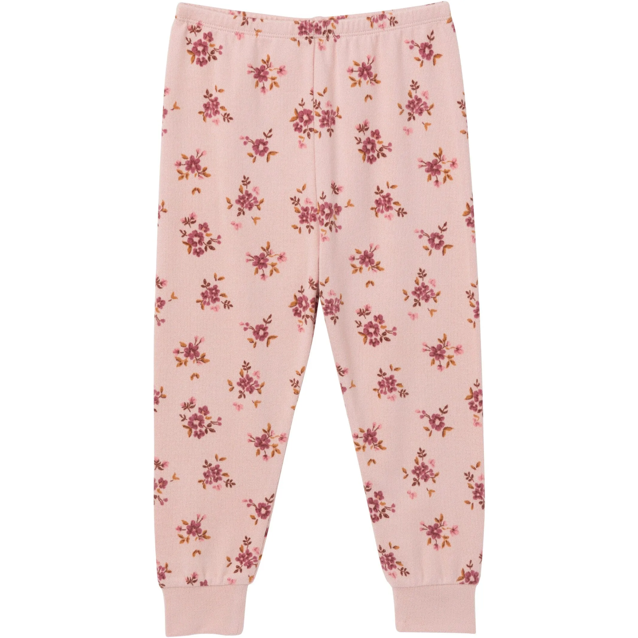 2-Piece Infant & Toddler Girls Light Rose Dahlia Toss Hacci Pajama Set Gerber Childrenswea