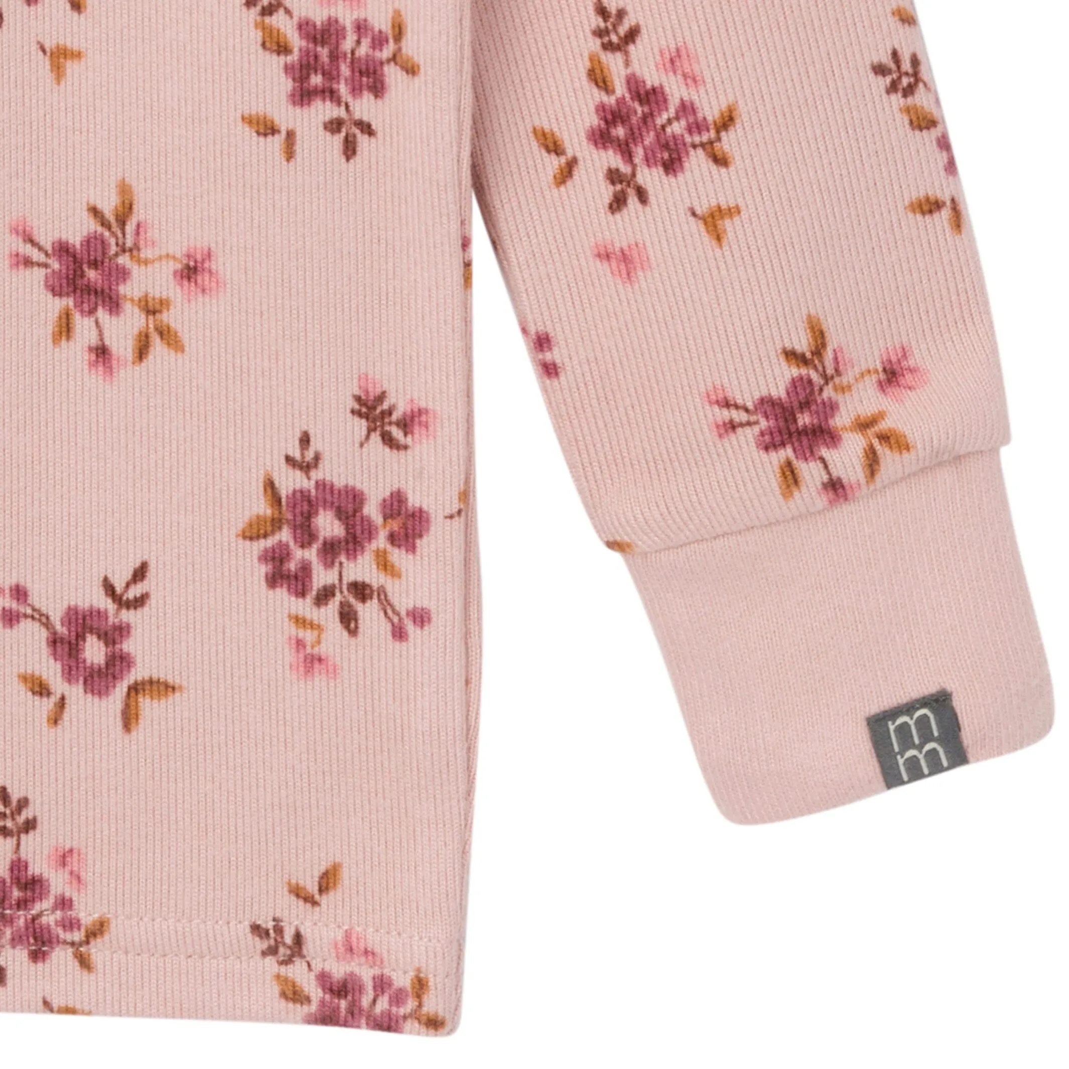 2-Piece Infant & Toddler Girls Light Rose Dahlia Toss Hacci Pajama Set Gerber Childrenswea