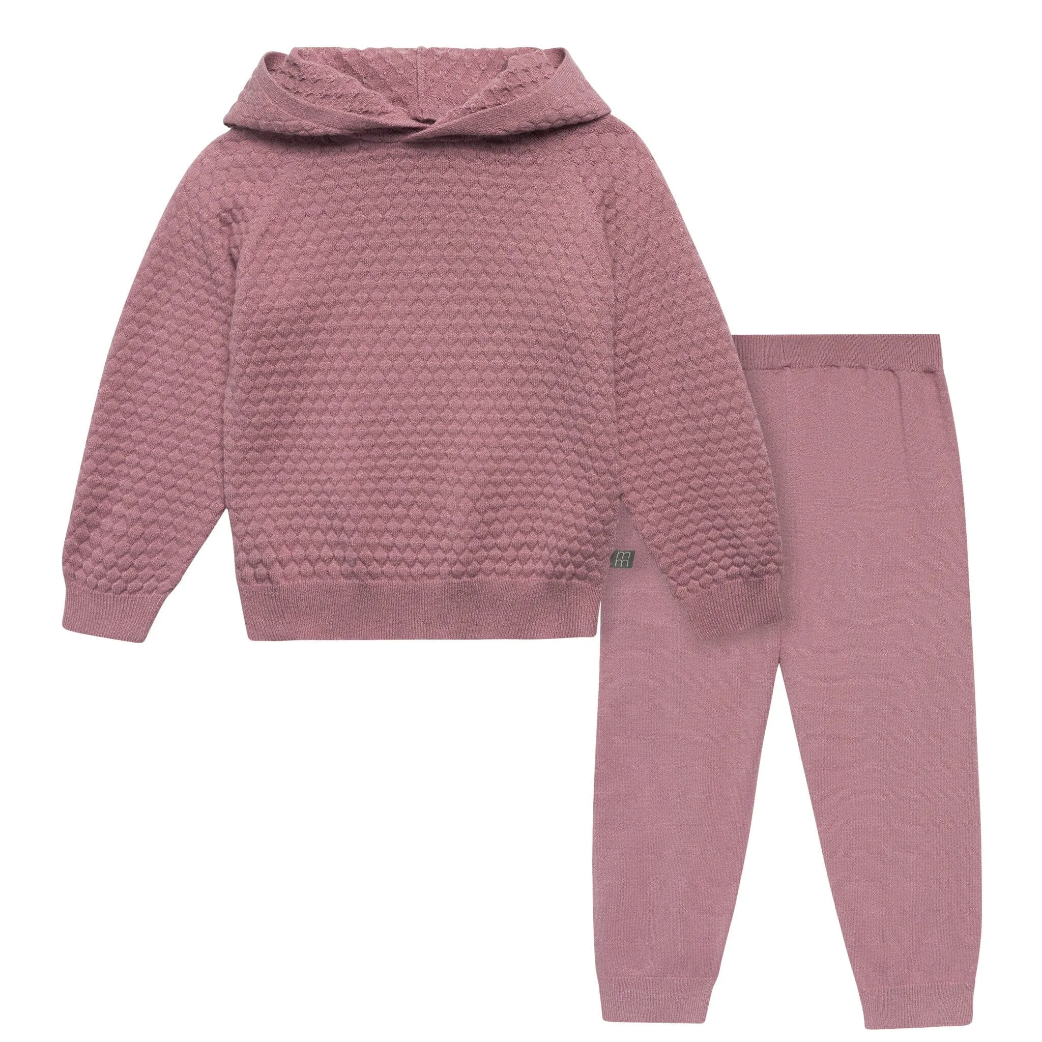 2-Piece Infant & Toddler Girls Rose Sweater Knit Hoodie Set Gerber Childrenswea