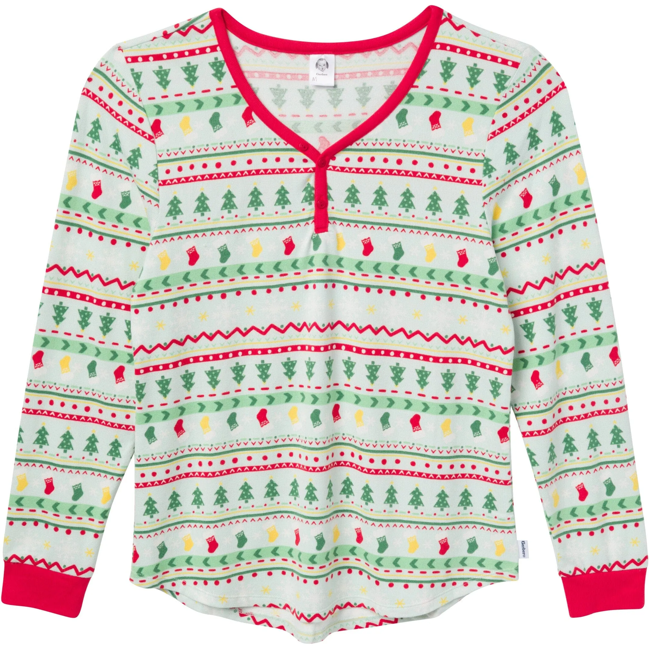 2-Piece Women's Oh What Fun Fair Isle Hacci Pajama Set Gerber Childrenswea
