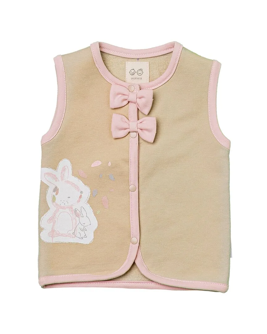 Andywawa Bunny Graphic Double Bow Vest
