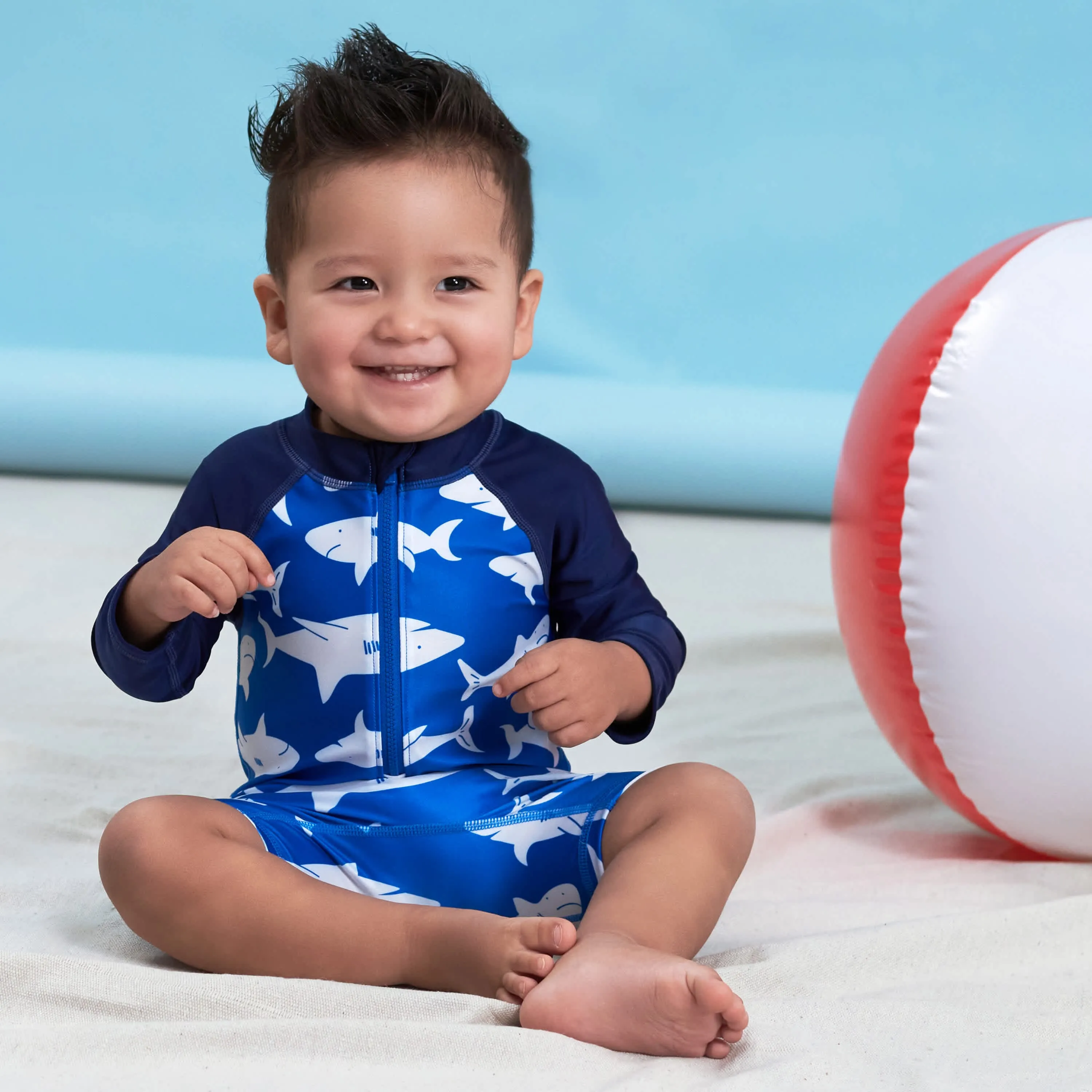 Baby & Toddler Boys UPF 50  Shark Zone Rash Guard Gerber Childrenswea
