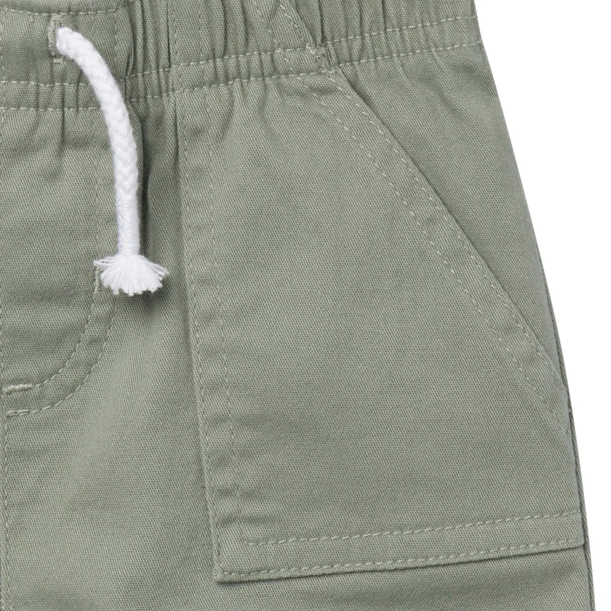 Baby & Toddler Girls Olive Stretch Twill Shorts Gerber Childrenswea
