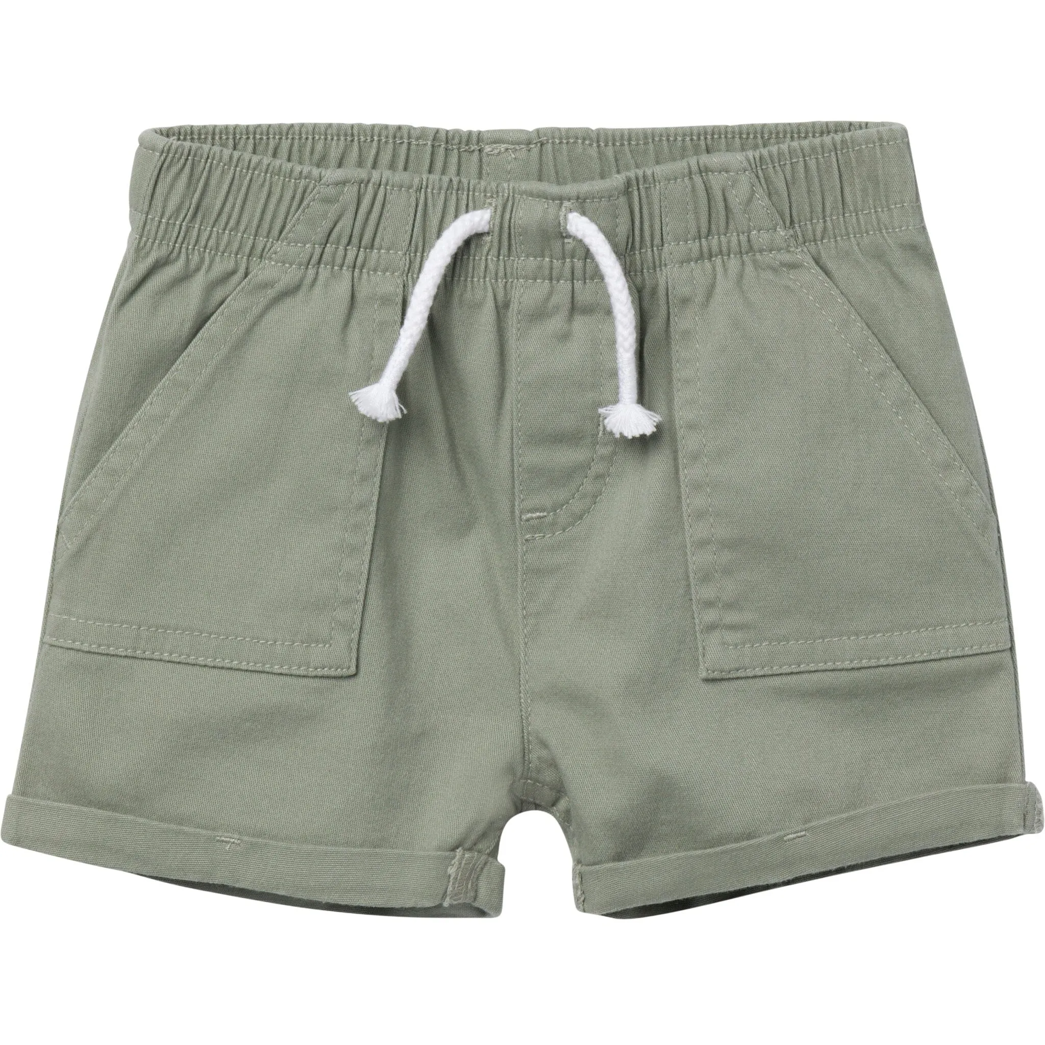 Baby & Toddler Girls Olive Stretch Twill Shorts Gerber Childrenswea
