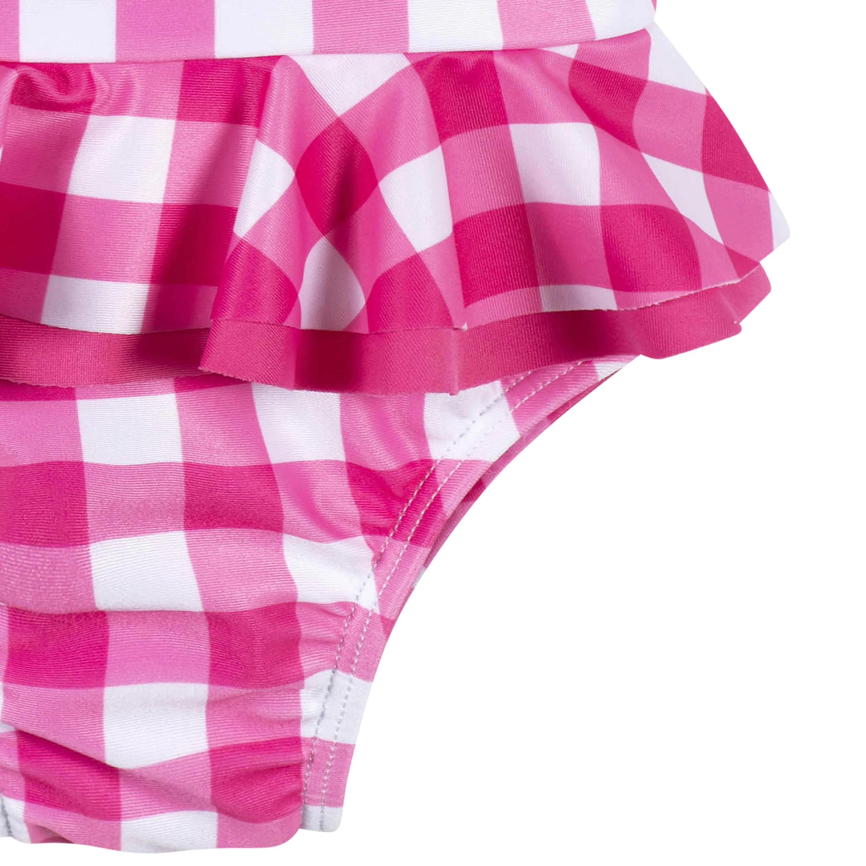 Baby & Toddler Girls UPF 50  Strawberry Gingham One-Piece Swimsuit Gerber Childrenswea