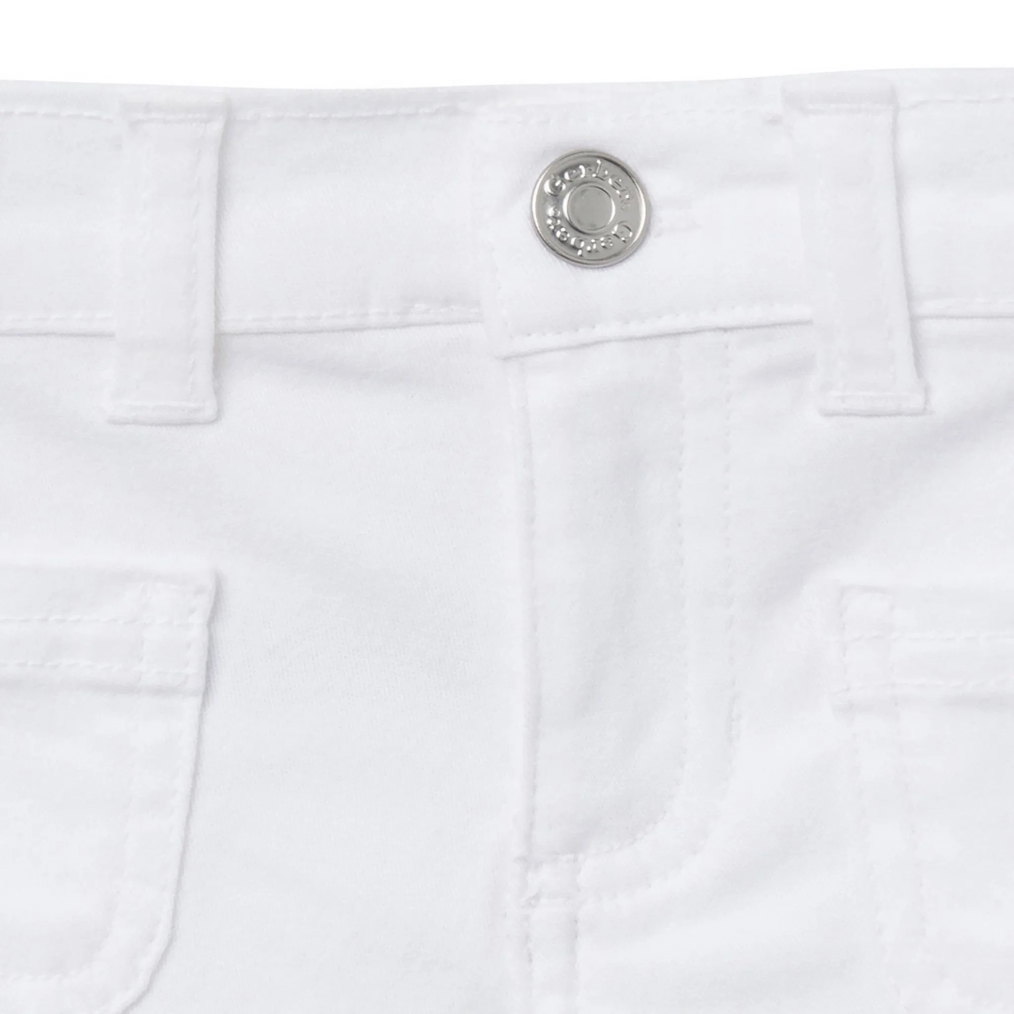 Baby & Toddler Girls White Twill Shorts Gerber Childrenswea