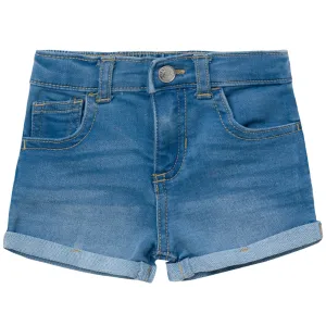 Baby & Toddler Neutral Light Wash Cuffed Denim Shorts Gerber Childrenswea