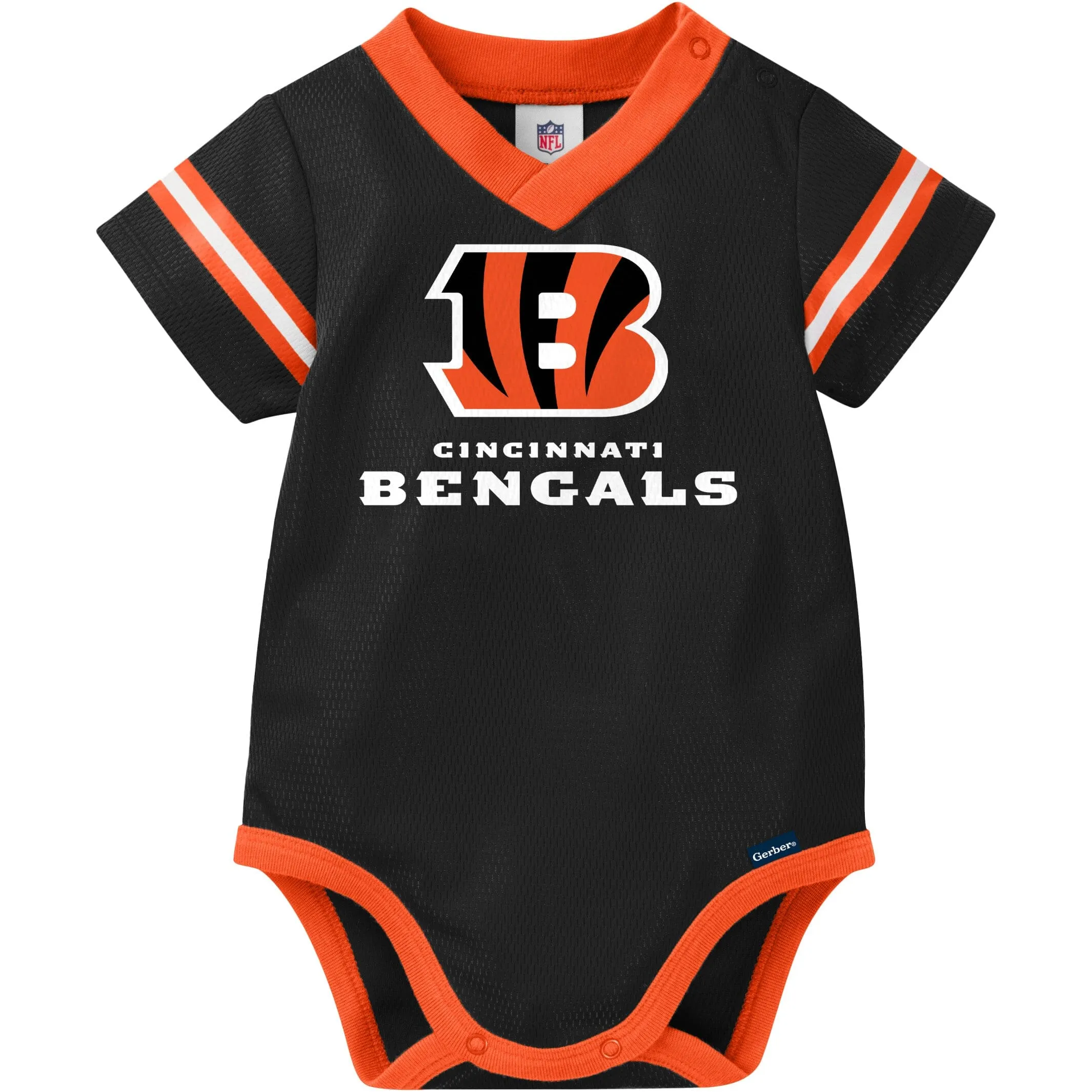 Baby Boys Bengals Short Sleeve Jersey Bodysuit Gerber Childrenswea