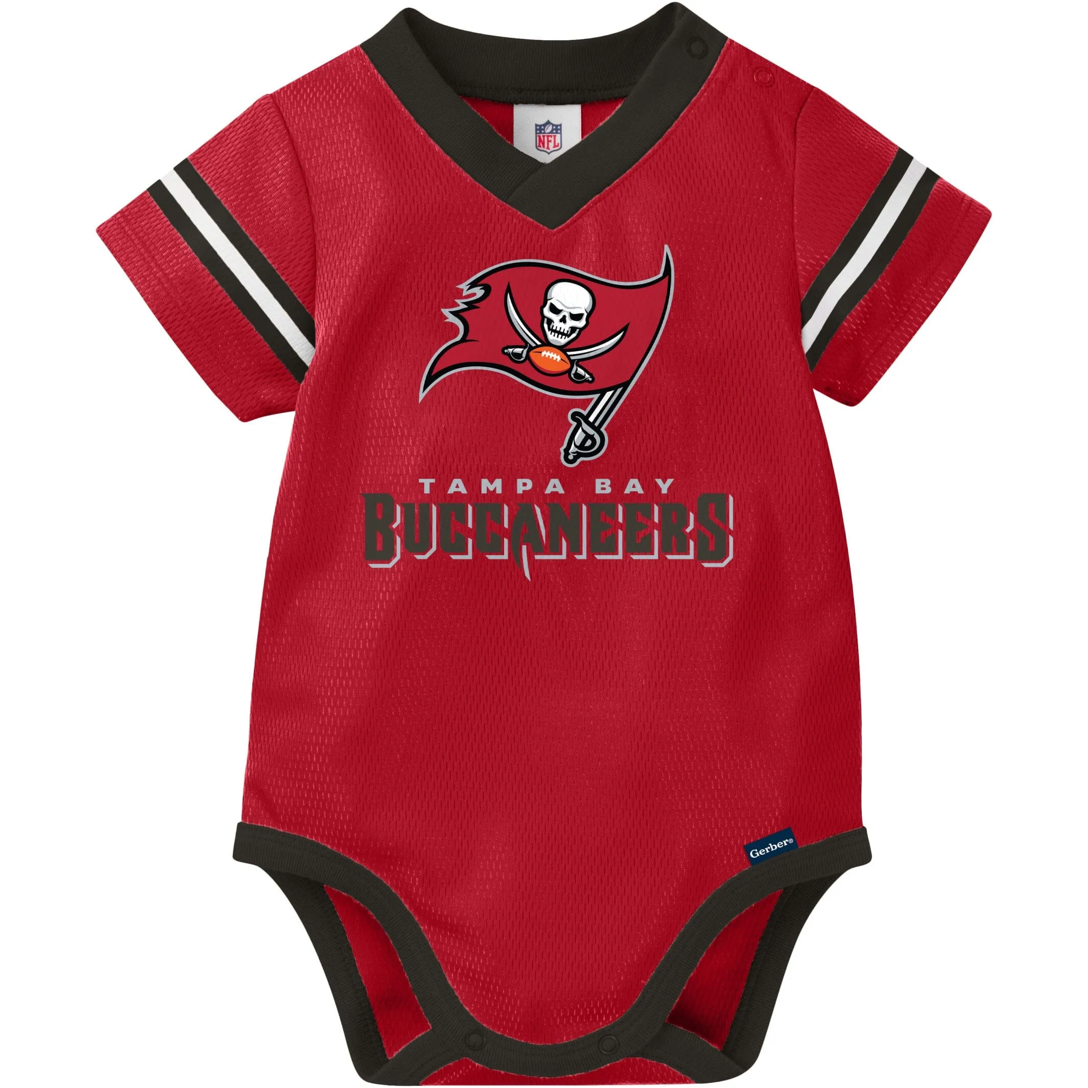 Baby Boys Buccaneers Short Sleeve Jersey Bodysuit Gerber Childrenswea