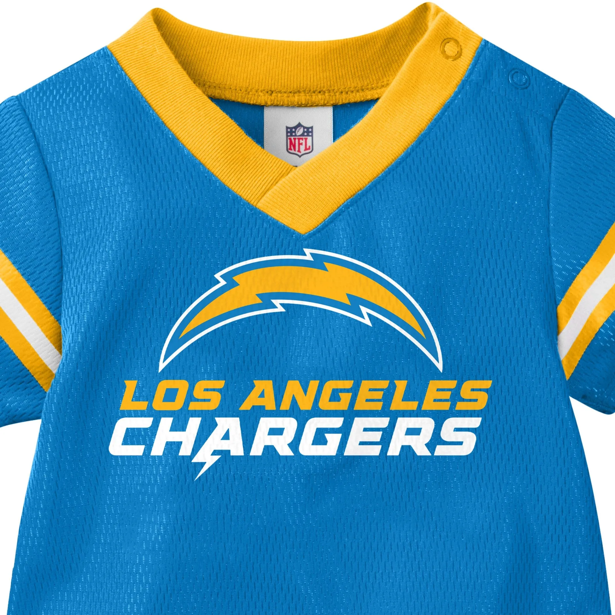 Baby Boys Chargers Short Sleeve Jersey Bodysuit Gerber Childrenswea