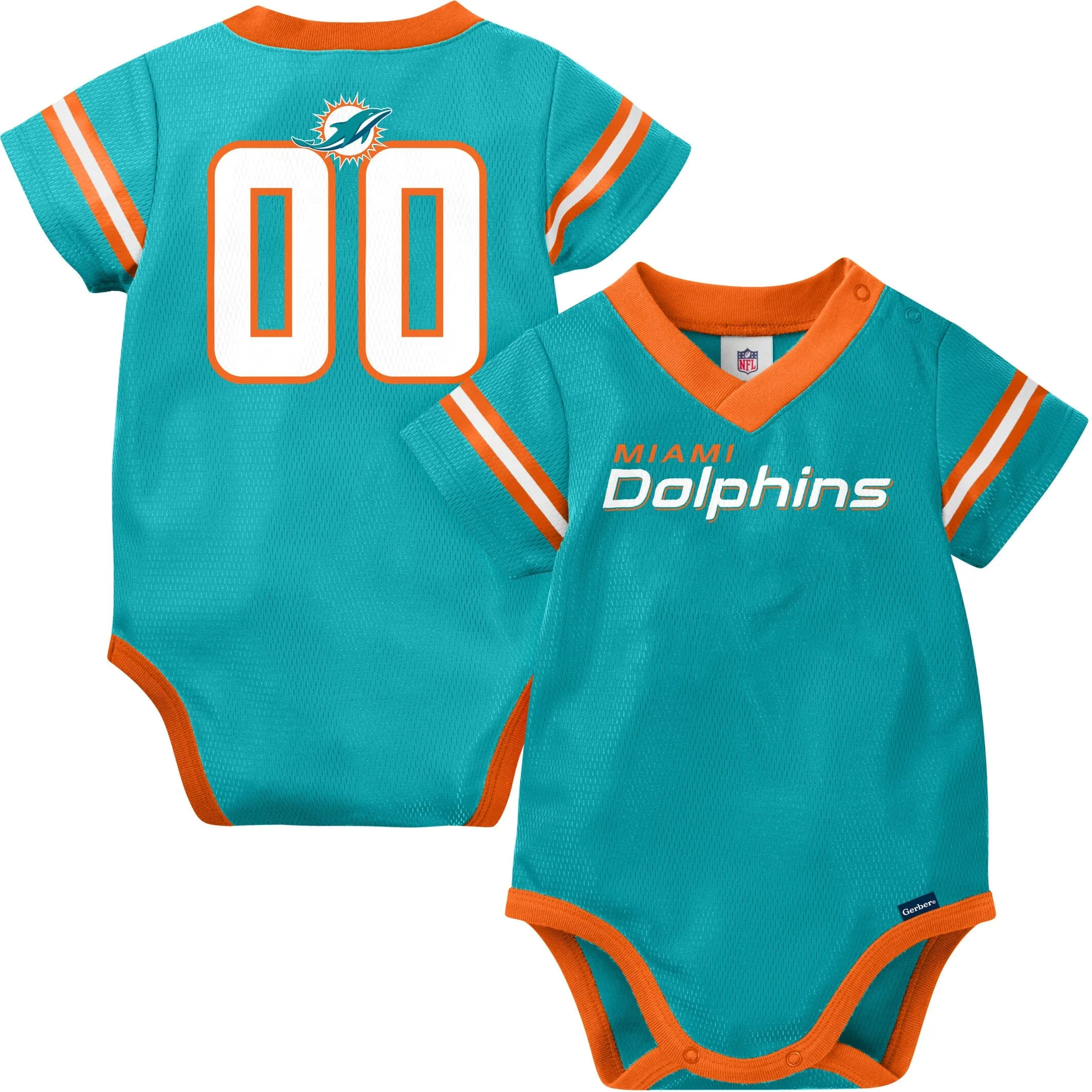 Baby Boys Dolphins Short Sleeve Jersey Bodysuit Gerber Childrenswea