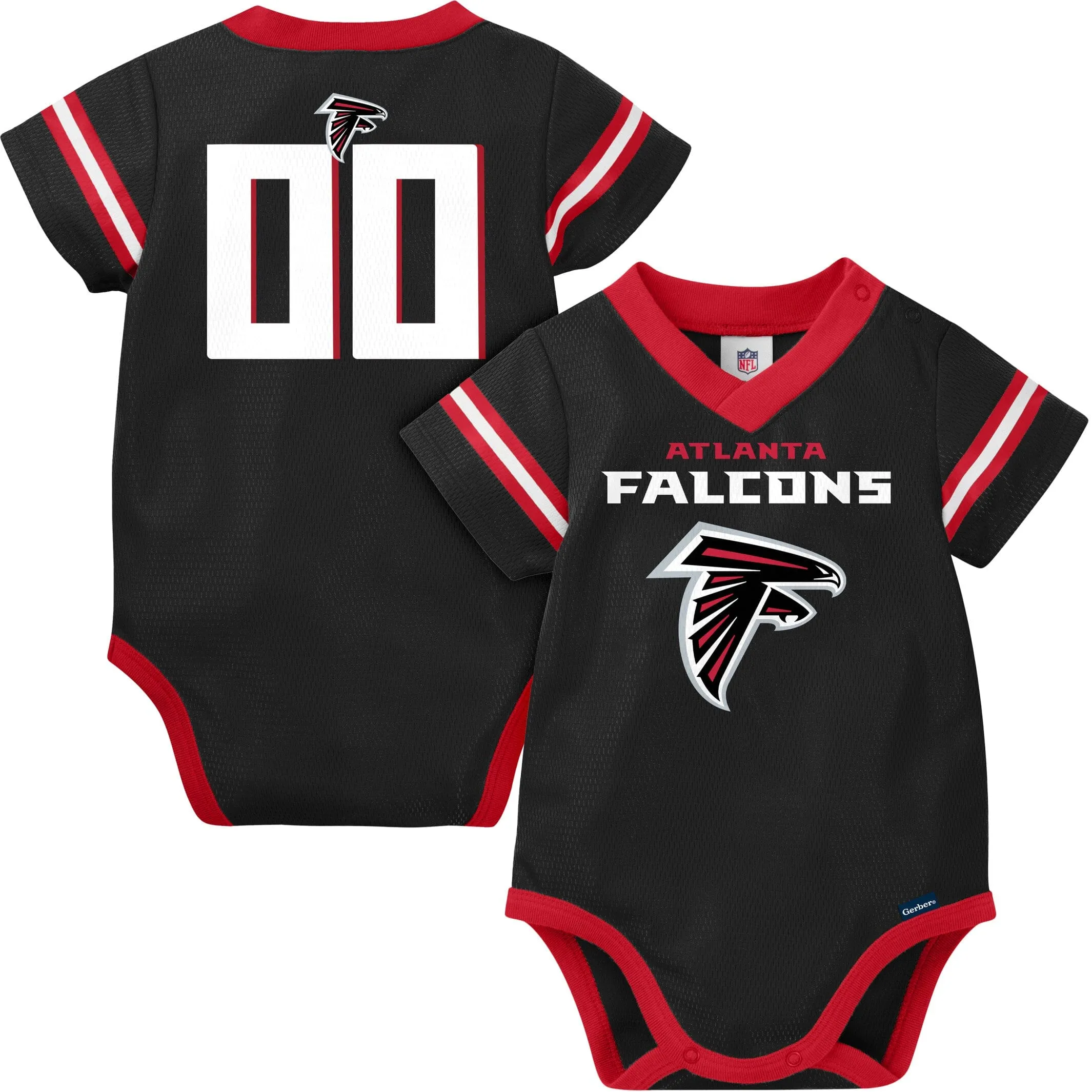 Baby Boys Falcons Short Sleeve Jersey Bodysuit Gerber Childrenswea