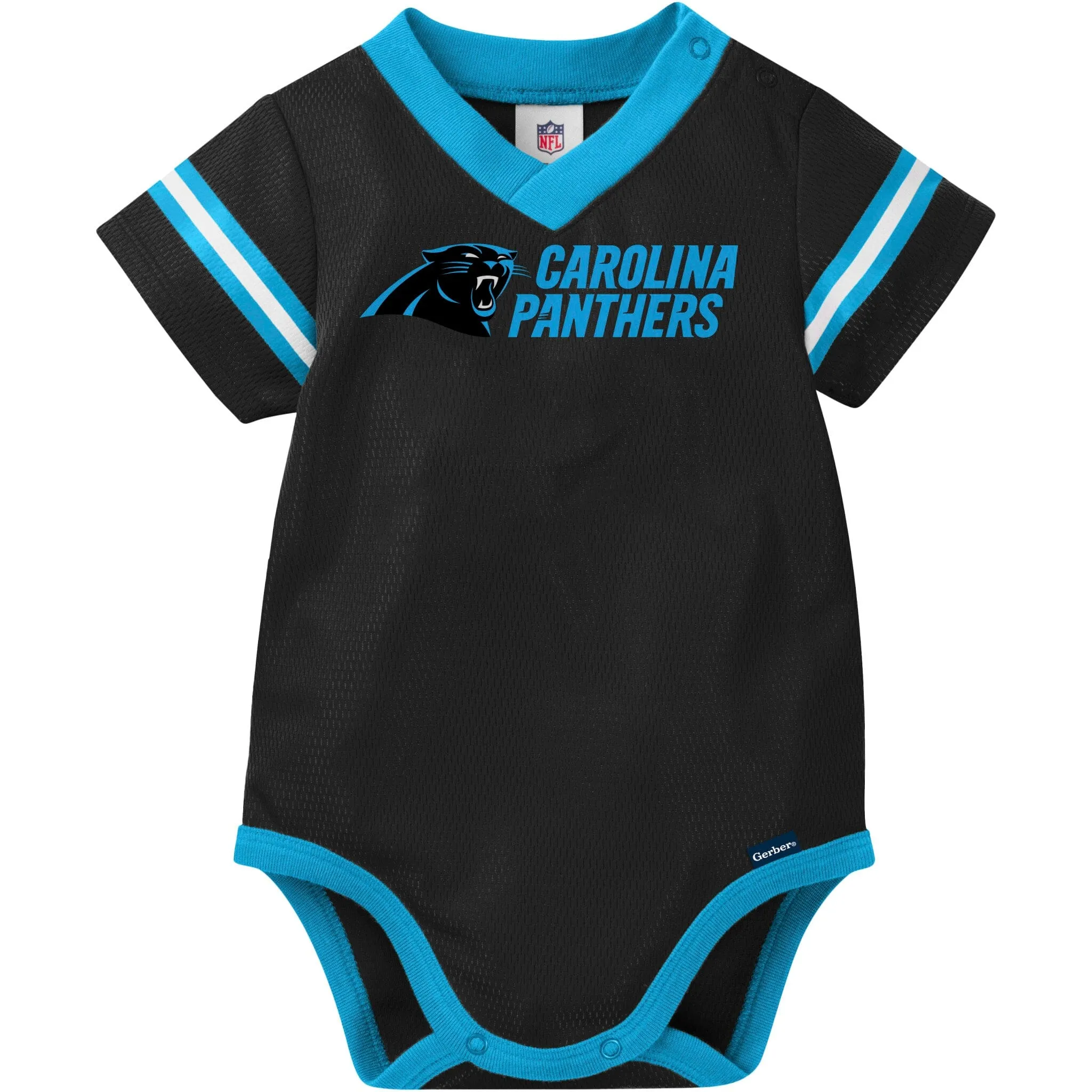 Baby Boys Panthers Short Sleeve Jersey Bodysuit Gerber Childrenswea