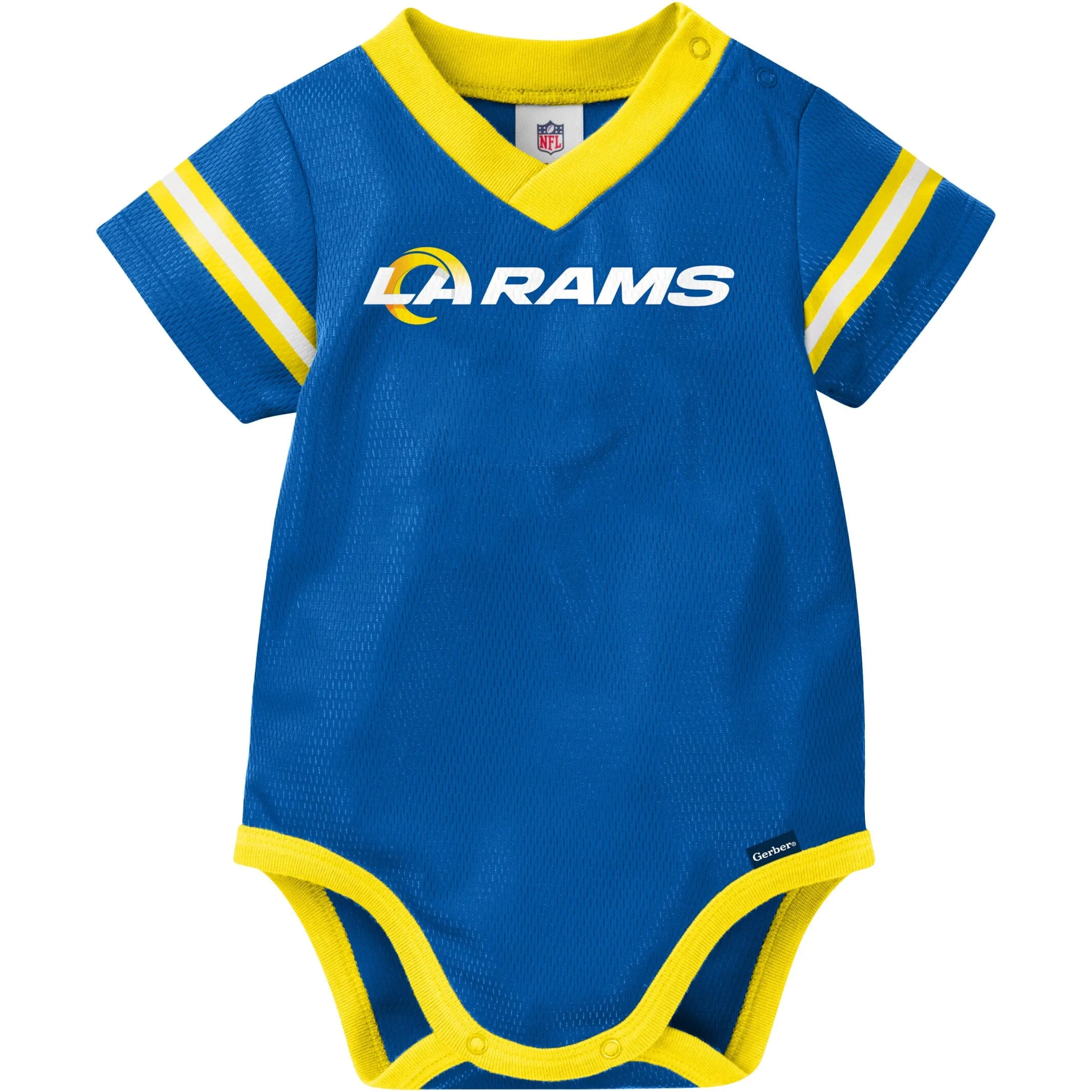 Baby Boys Rams Short Sleeve Jersey Bodysuit Gerber Childrenswea