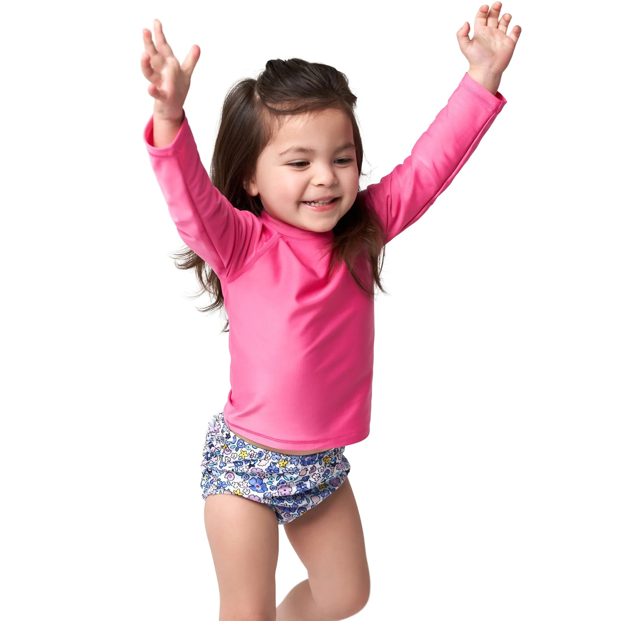 Baby Neutral UPF 50  Pink Rash Guard Gerber Childrenswea