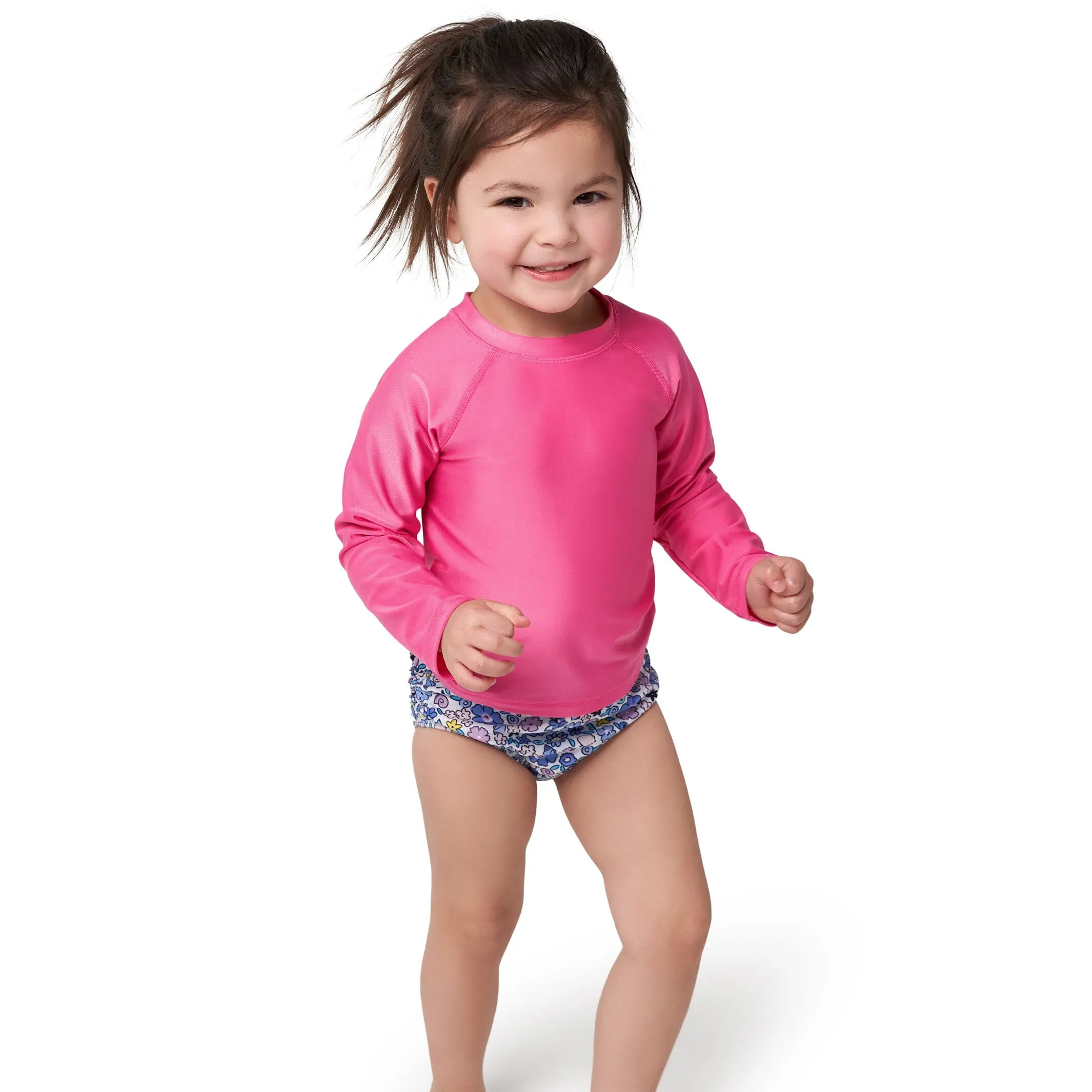 Baby Neutral UPF 50  Pink Rash Guard Gerber Childrenswea