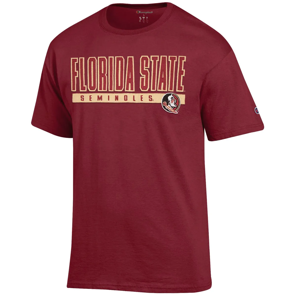 Champion Men's Florida State Seminoles/Seminole Logo Short Sleeve T-shirt - Garnet