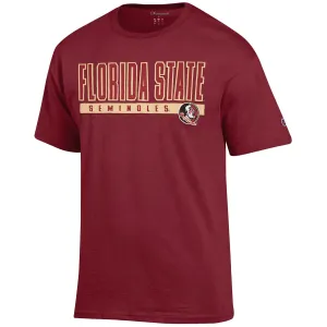 Champion Men's Florida State Seminoles/Seminole Logo Short Sleeve T-shirt - Garnet