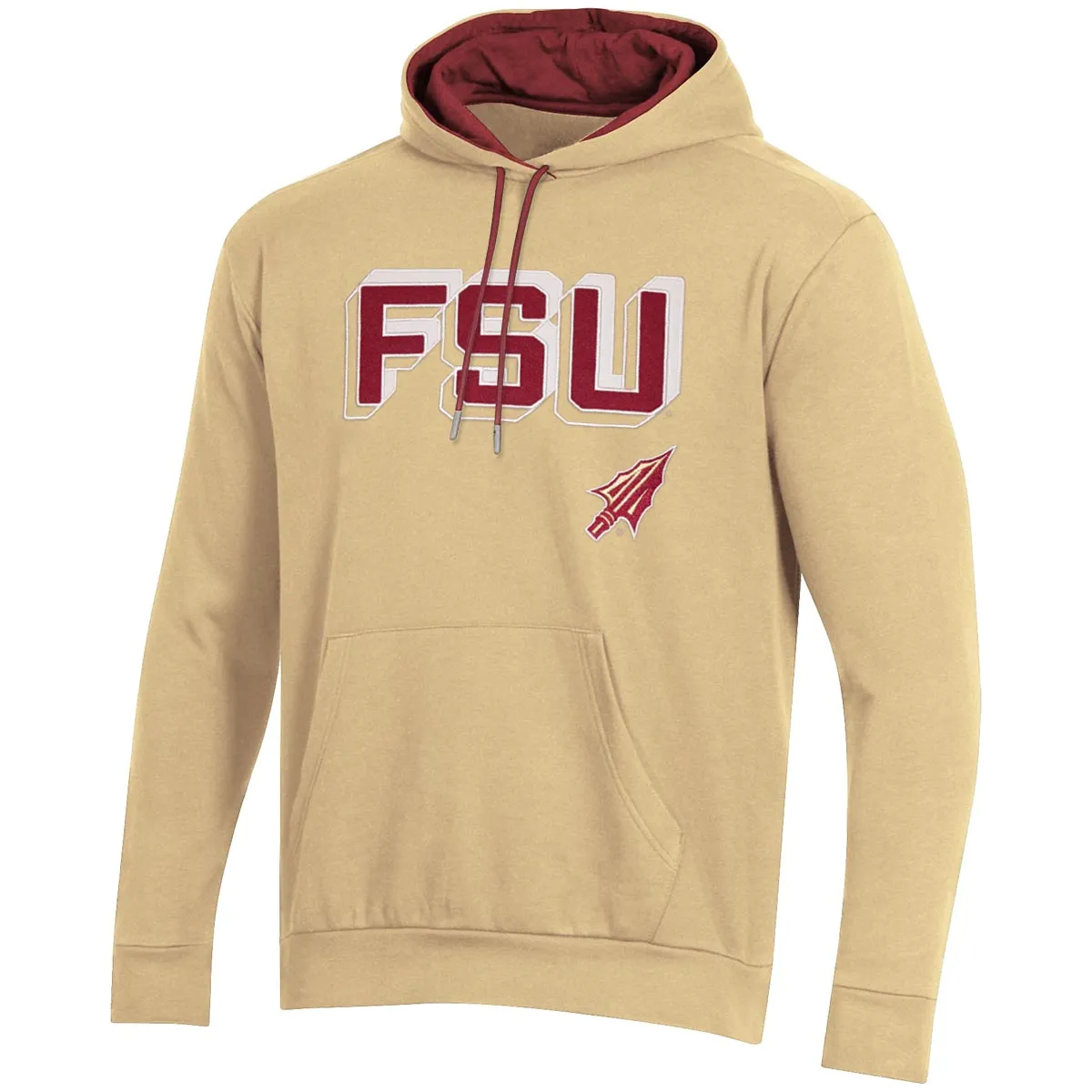 Champion Men's FSU Arrowhead Design Contrast Hood - Gold