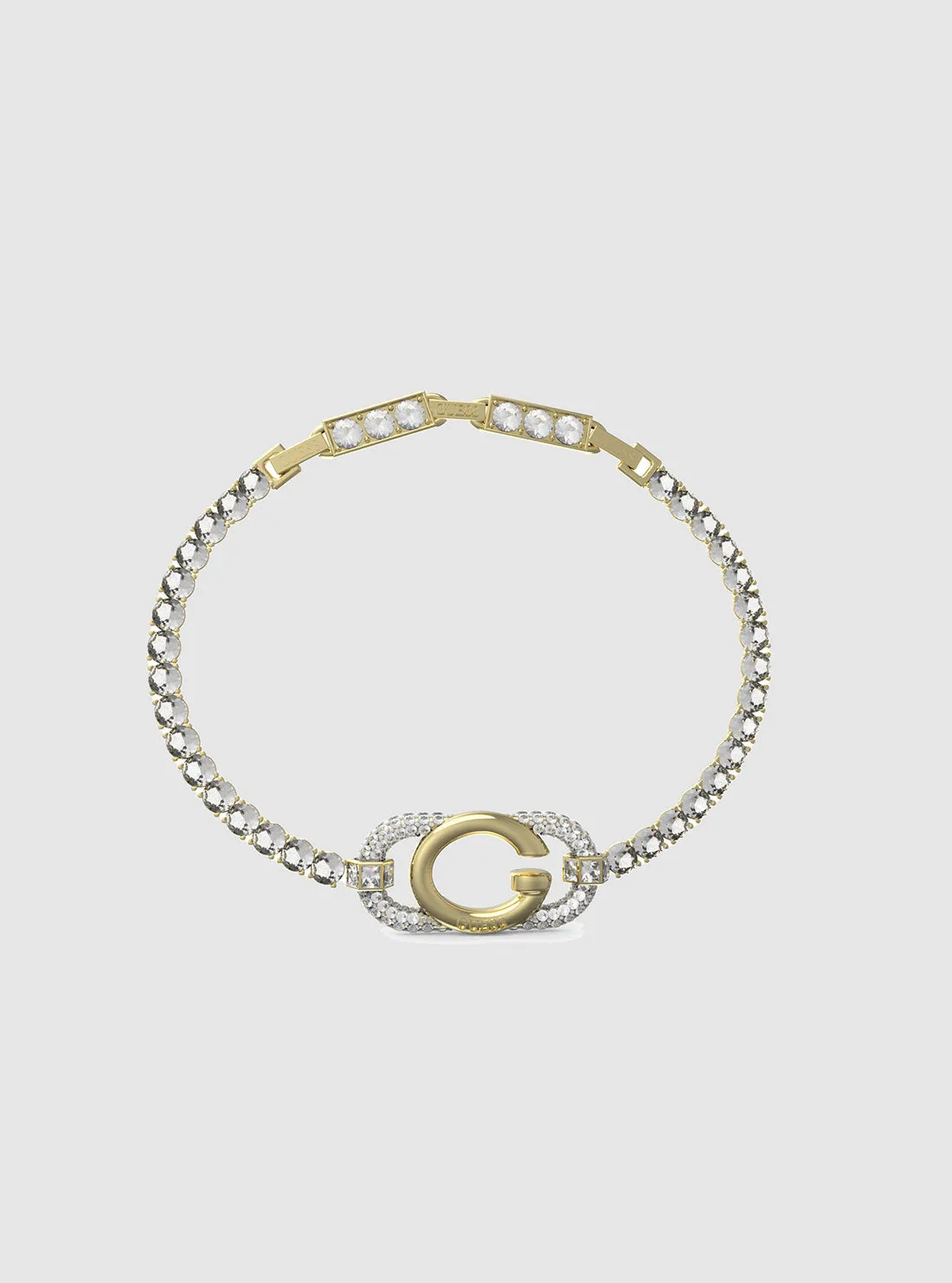 G Logo Crystals Tennis Bracelet Guess