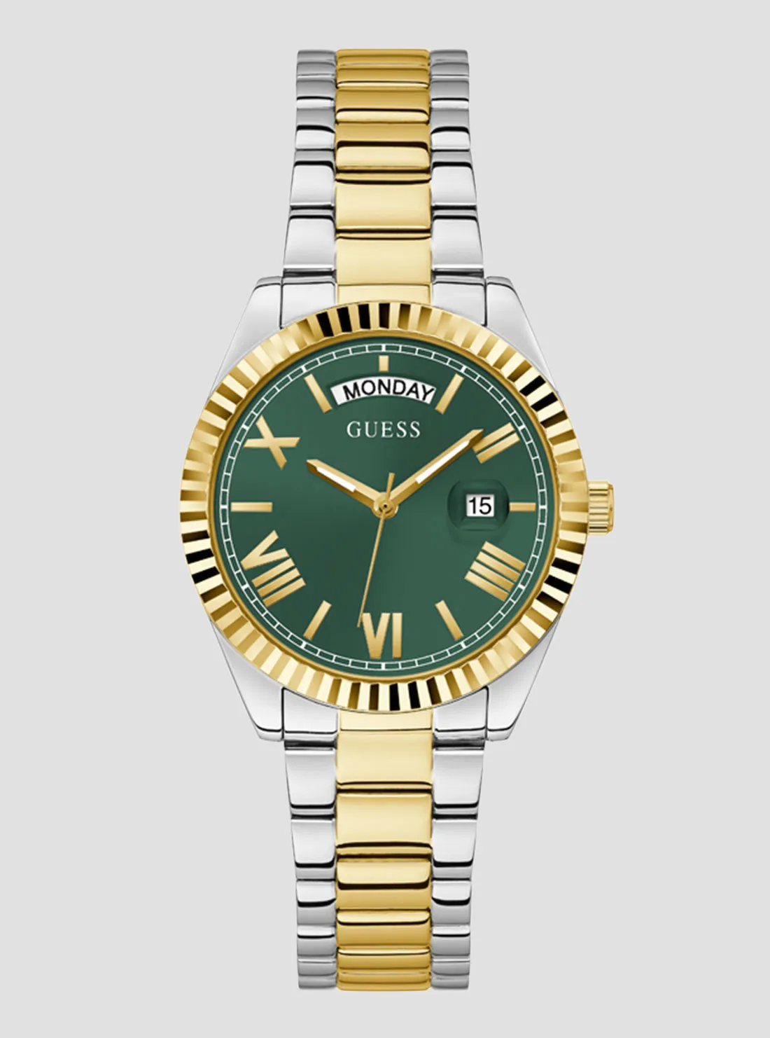 Gold Luna Green Watch Guess