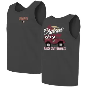 Image One Comfort Colors Florida State Seminoles Cruisin' Design Tank Top - Pepper