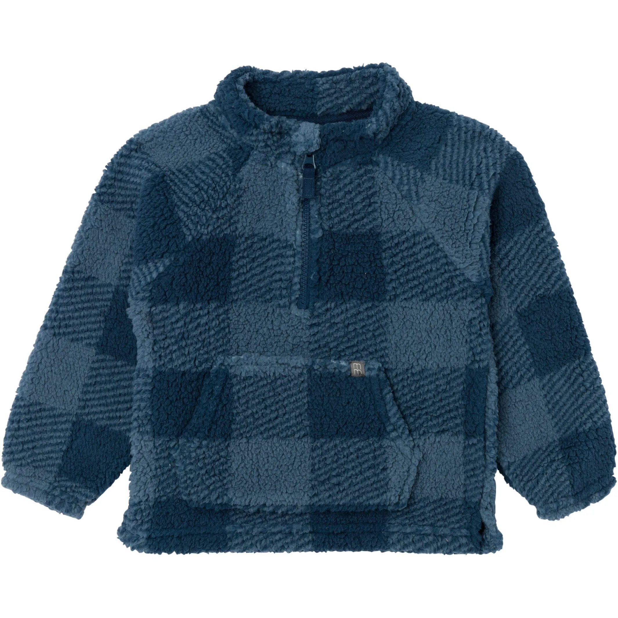 Infant & Toddler Boys Navy Plaid Half-Zip Pullover Gerber Childrenswea