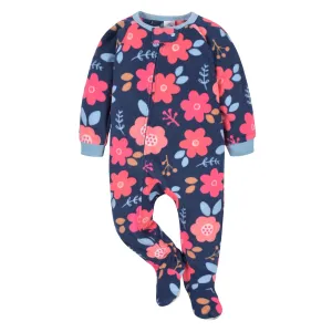 Infant & Toddler Girls Floral Fleece Pajamas Gerber Childrenswea