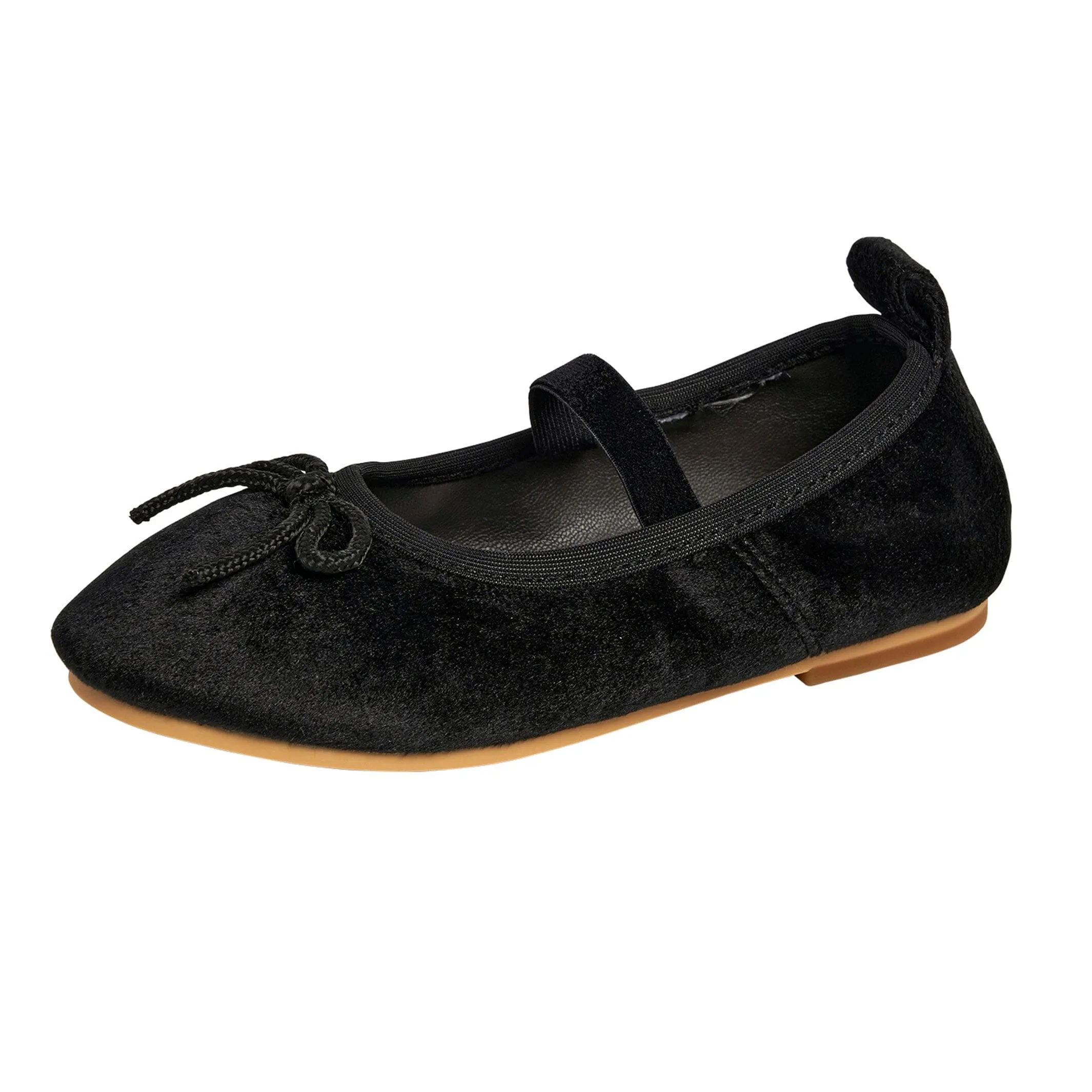 Infant & Toddler Girls Grey Velvet Ballet Flats Gerber Childrenswea