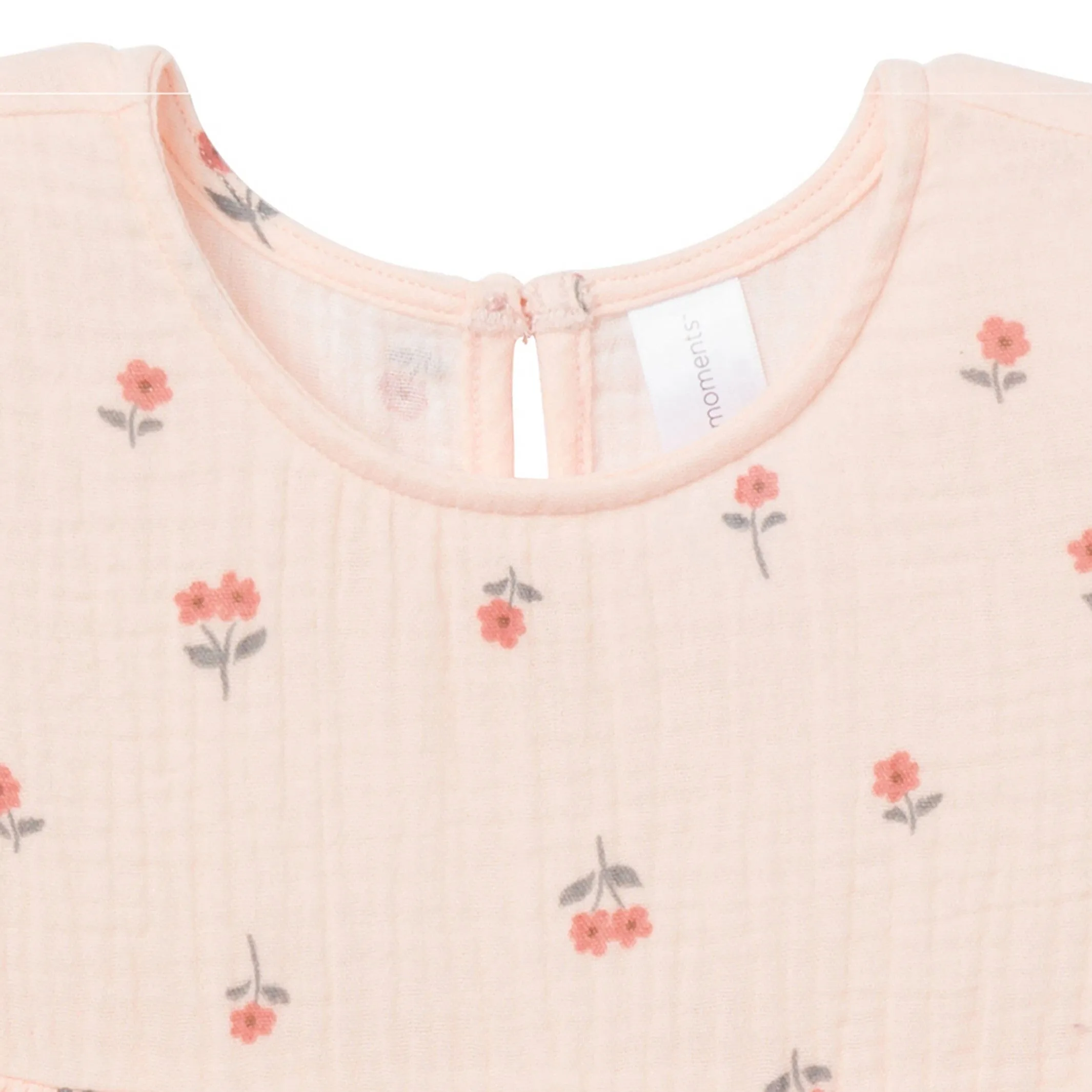 Infant & Toddler Girls Light Pink Daisies Gauze Dress Gerber Childrenswea