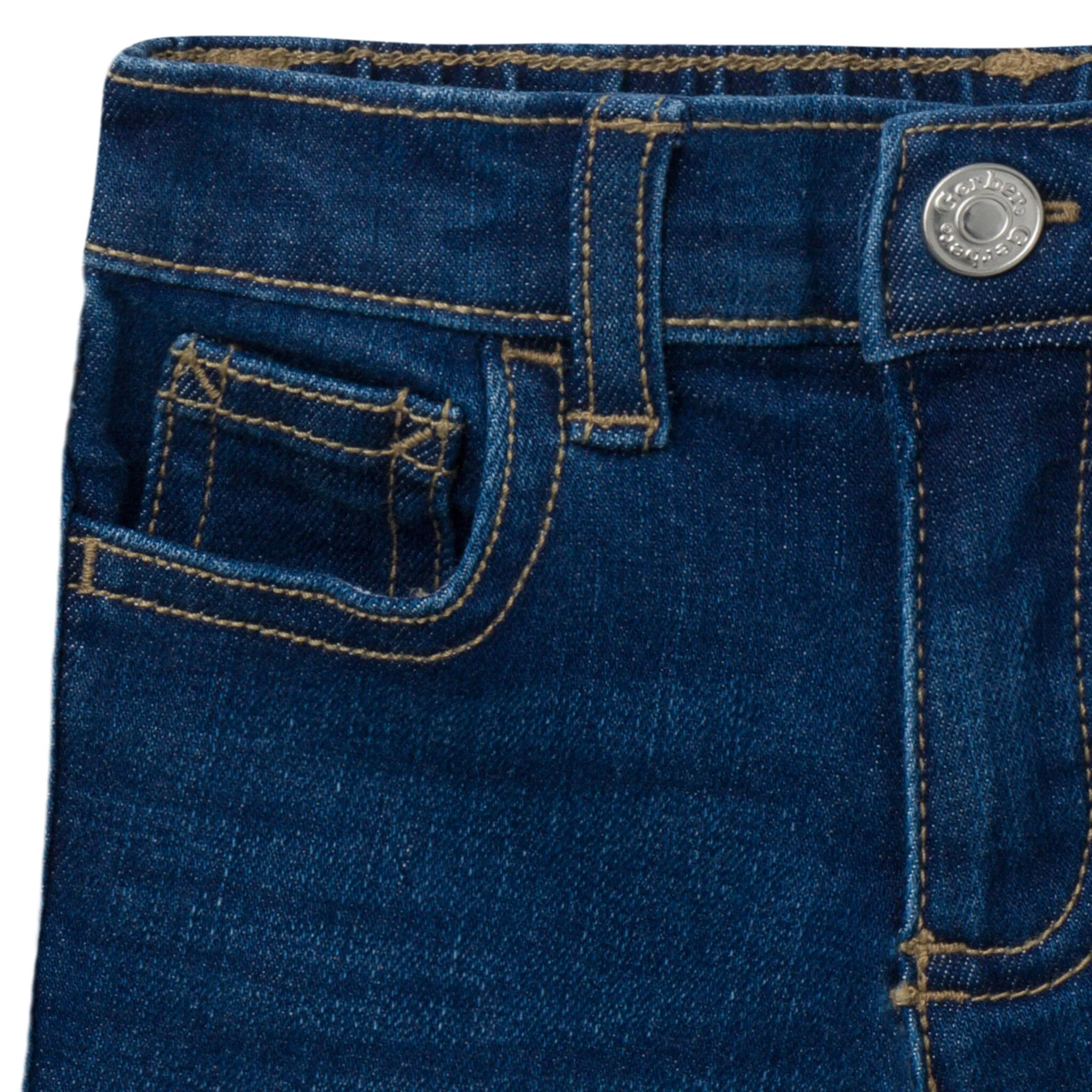 Infant & Toddler Neutral Dark Wash Denim Shorts Gerber Childrenswea