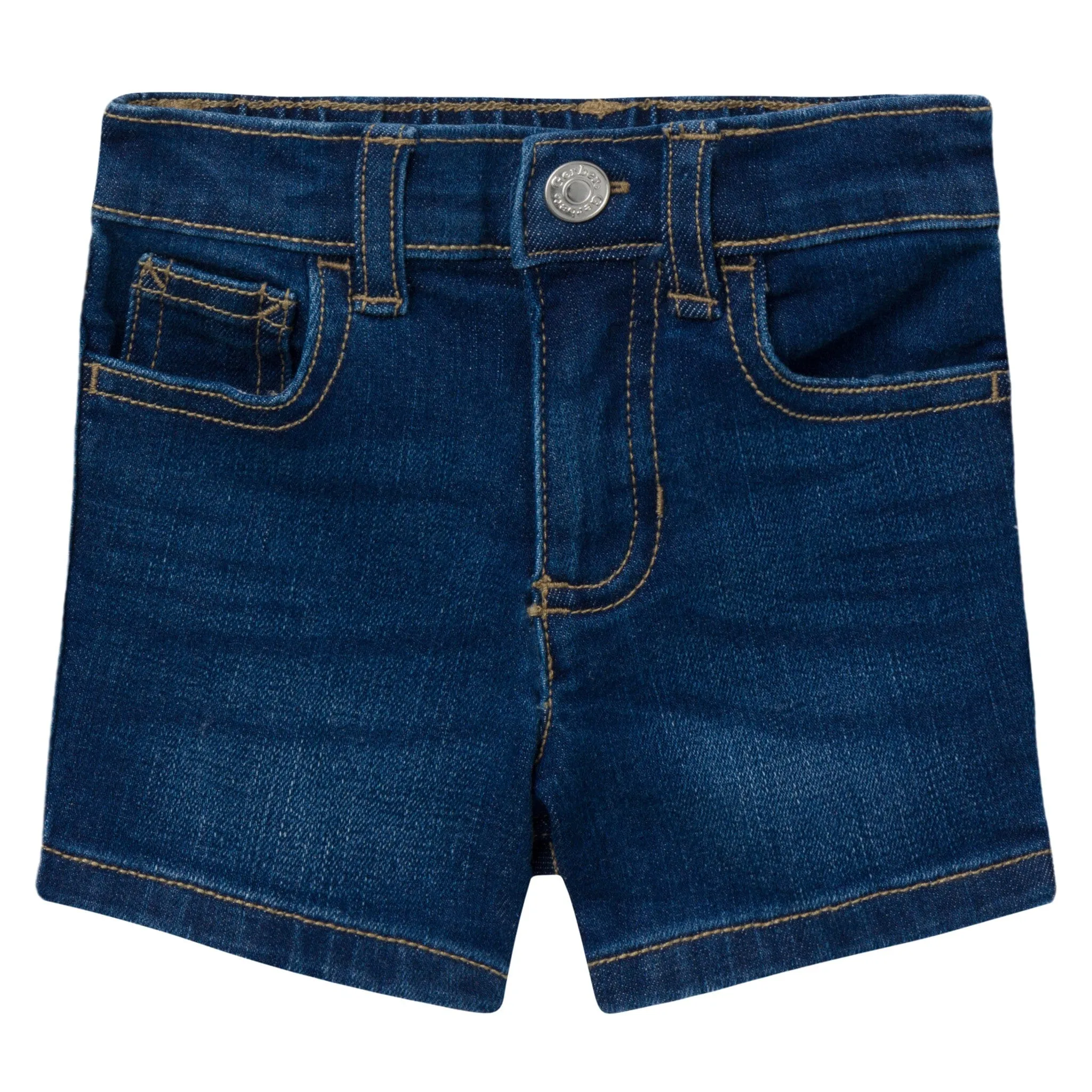 Infant & Toddler Neutral Dark Wash Denim Shorts Gerber Childrenswea