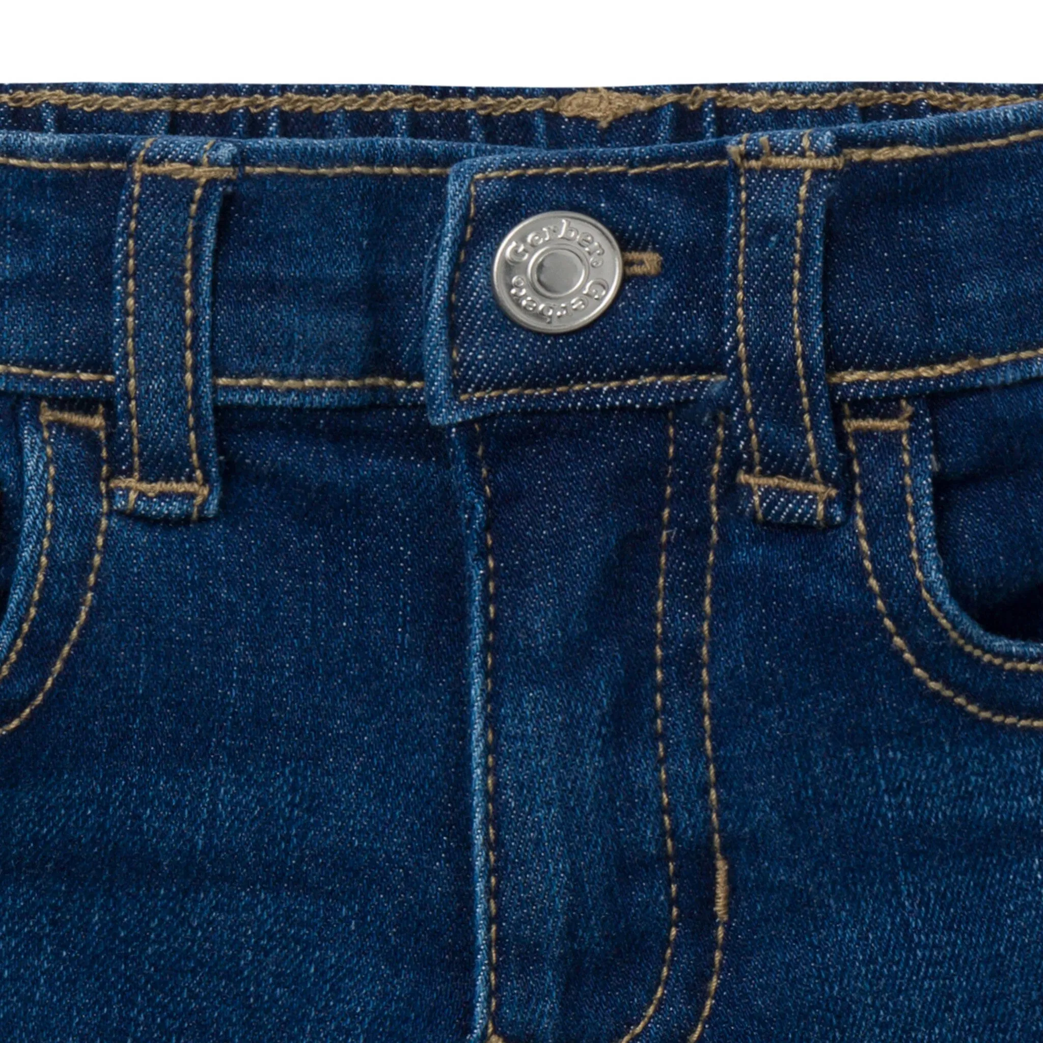 Infant & Toddler Neutral Dark Wash Denim Shorts Gerber Childrenswea