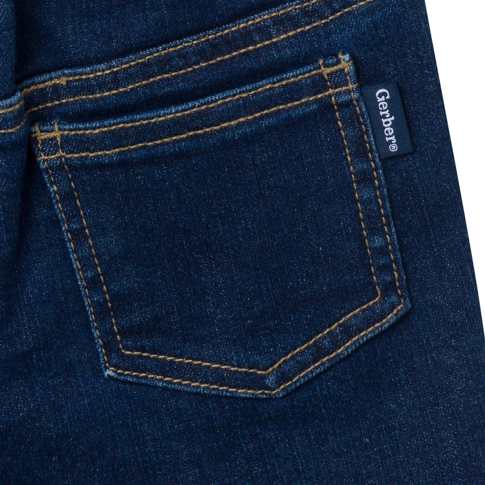 Infant & Toddler Neutral Dark Wash Denim Shorts Gerber Childrenswea