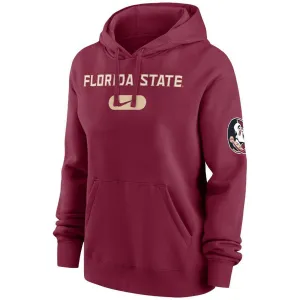 Nike Women's  Florida State Club Fleece Hood - Garnet
