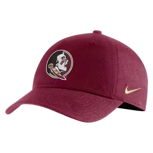 Nike Youth  Seminole Logo Adjustable Club Cap - Garnet