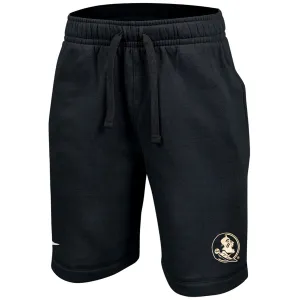 Nike Youth Seminole Logo Club Fleece Short - Black