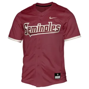 Nike Youth Seminoles Baseball Jersey - Garnet