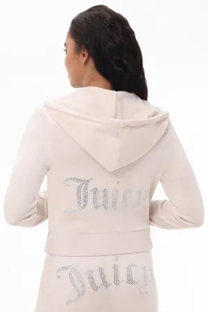 OG Big Bling Velour Hoodie by Juicy Couture