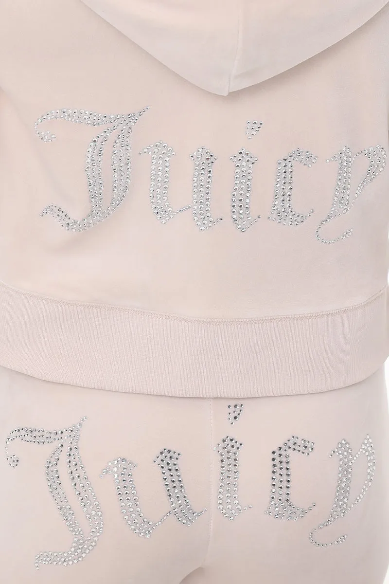 OG Big Bling Velour Hoodie by Juicy Couture