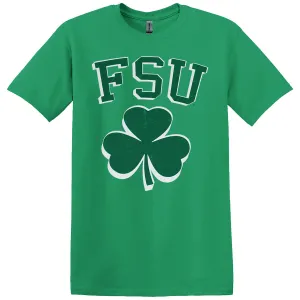Ragz Men's FSU Shamrock Design Short Sleeve T-shirt - Kelly Green