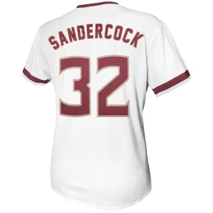 Retro Brand Kathryn Sandercock #32 Softball Jersey - White