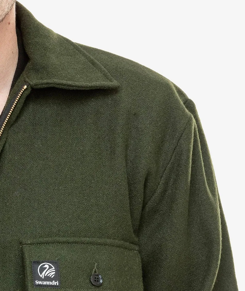 Swanndri Men's Ranger Wool Zip Front Bushshirt